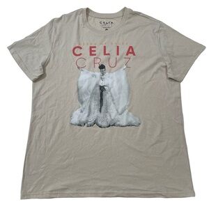 Celia Cruz “Queen of Salsa” Size 2XL Beige Tee (Retail $35)